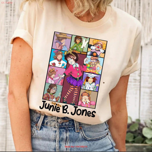 Junie B. Jones Collage T-Shirt – Fun Teacher Apparel Celebrating a Beloved Character | TeachingTeez.com - TeachingTeez.com